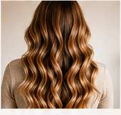 Hair color transformation result