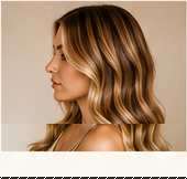 Hair color transformation result